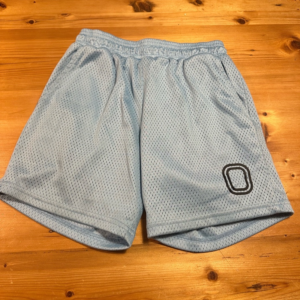 Kids Light Blue Mesh Shorts